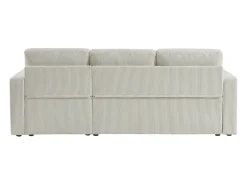 Sofá cama esquinero reversible 3 plazas crema