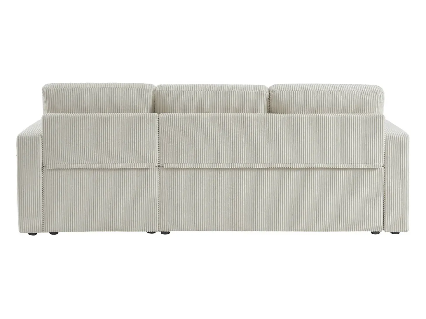 Sofá cama esquinero reversible 3 plazas crema