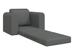Sofá cama gris oscuro 98 x 71 x 83 cm tela