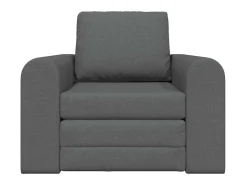 Sofá cama gris oscuro 98 x 71 x 83 cm tela