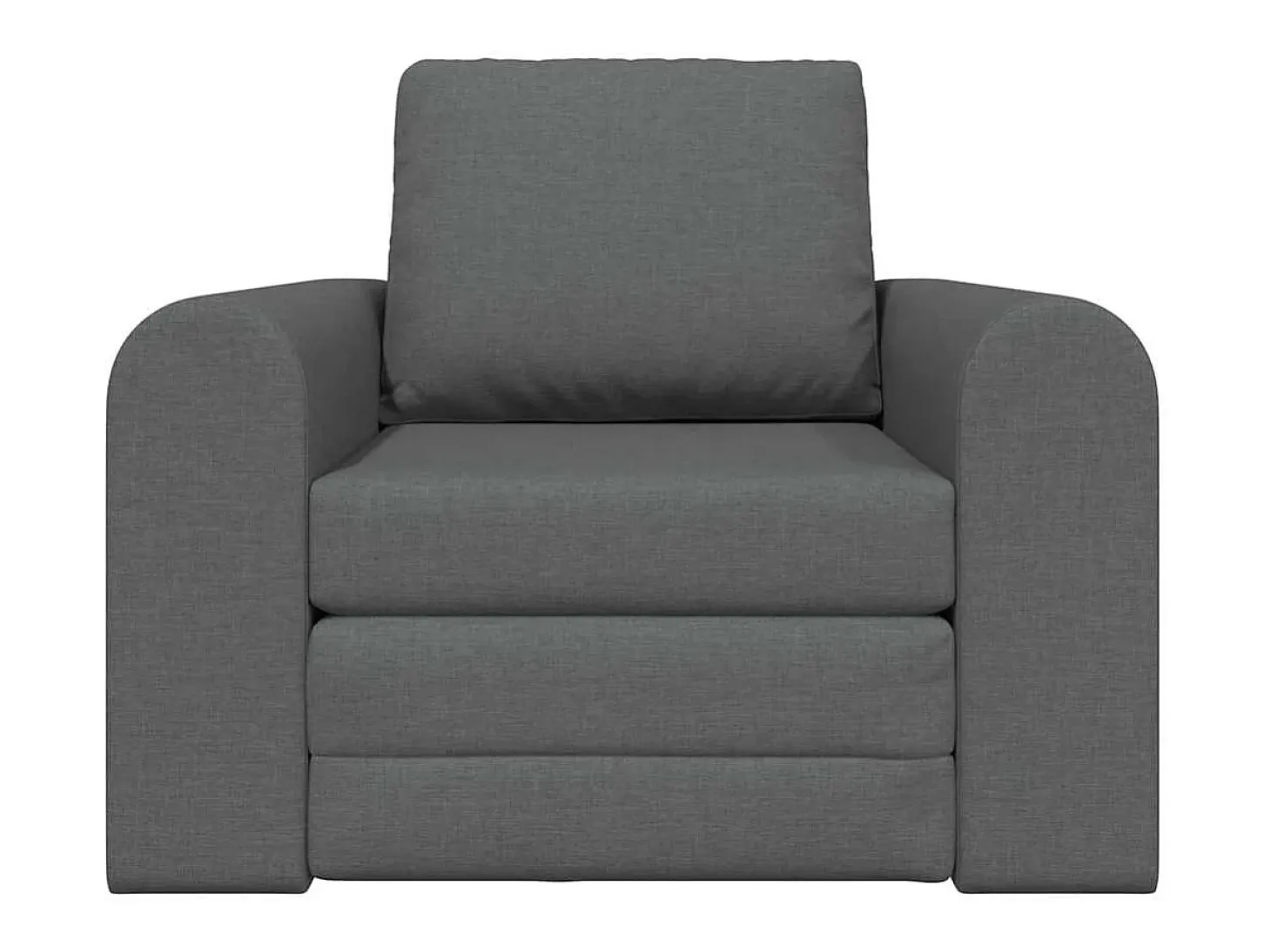 Sofá cama gris oscuro 98 x 71 x 83 cm tela