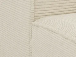 Sofá cama rinconera de apertura rápida terciopelo beige cama de 140cm ep14cm memoria forma AMELIA