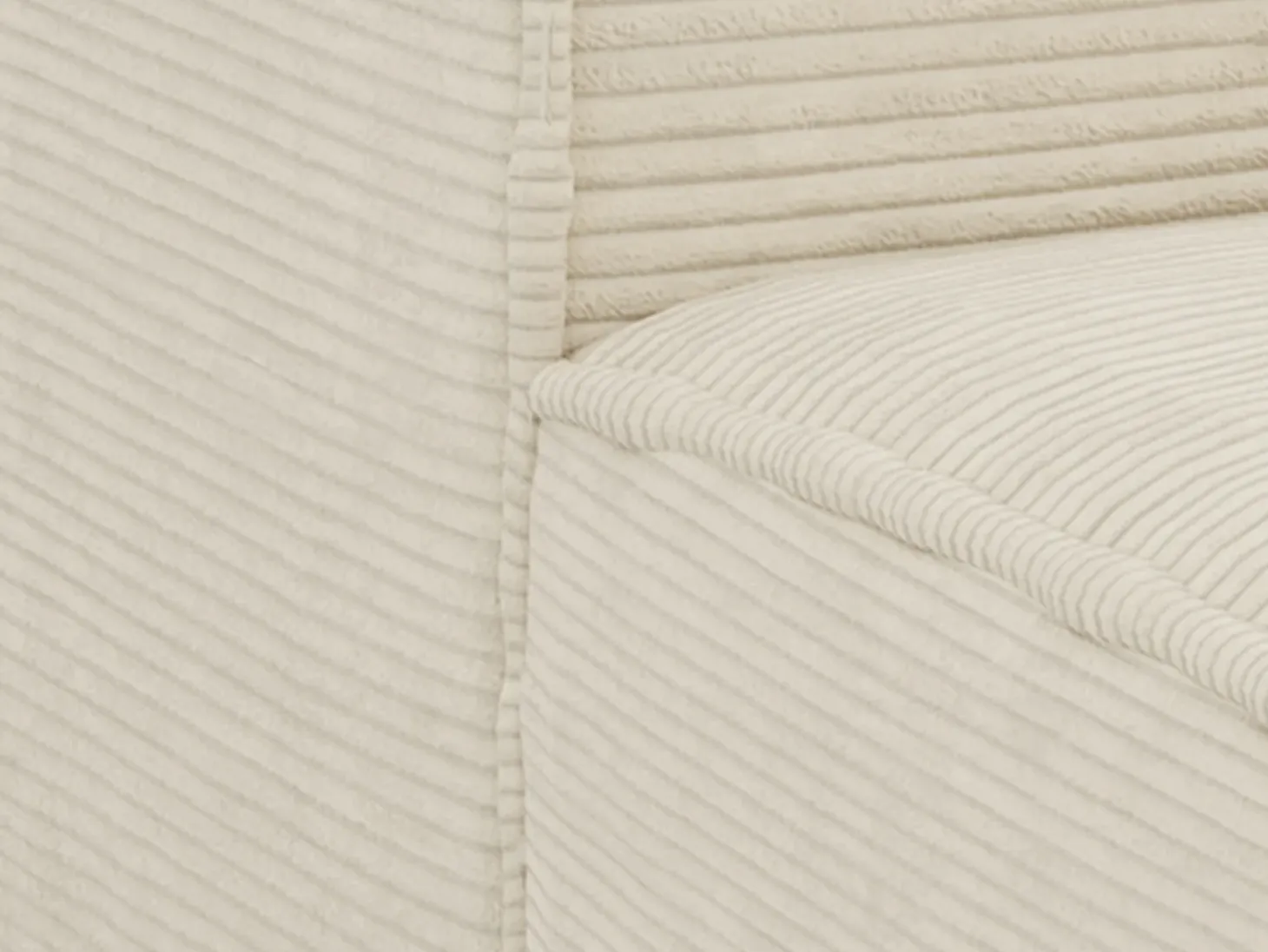 Sofá cama rinconera de apertura rápida terciopelo beige cama de 140cm ep14cm memoria forma AMELIA
