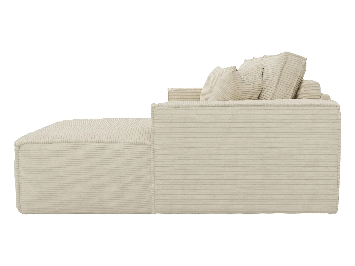 Sofá cama rinconera de apertura rápida terciopelo beige cama de 140cm ep14cm memoria forma AMELIA