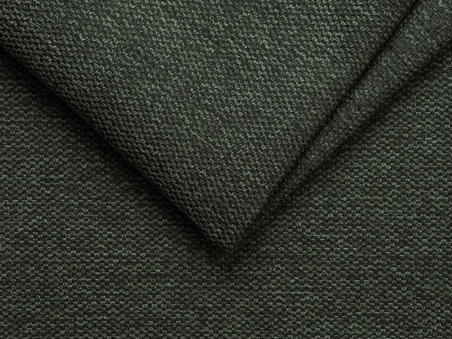 Sofá cama rinconera tipo italiano de tela verde pino Cama de 140 cm con lamas Colchón de 22 cm CALIFE