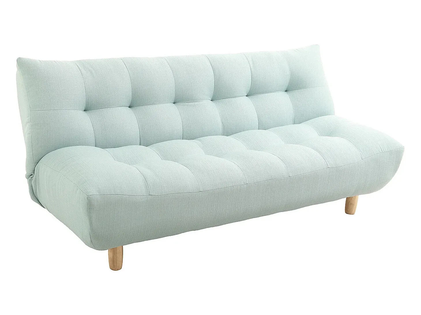 Sofá convertible diseño escandinavo verde agua YUMI