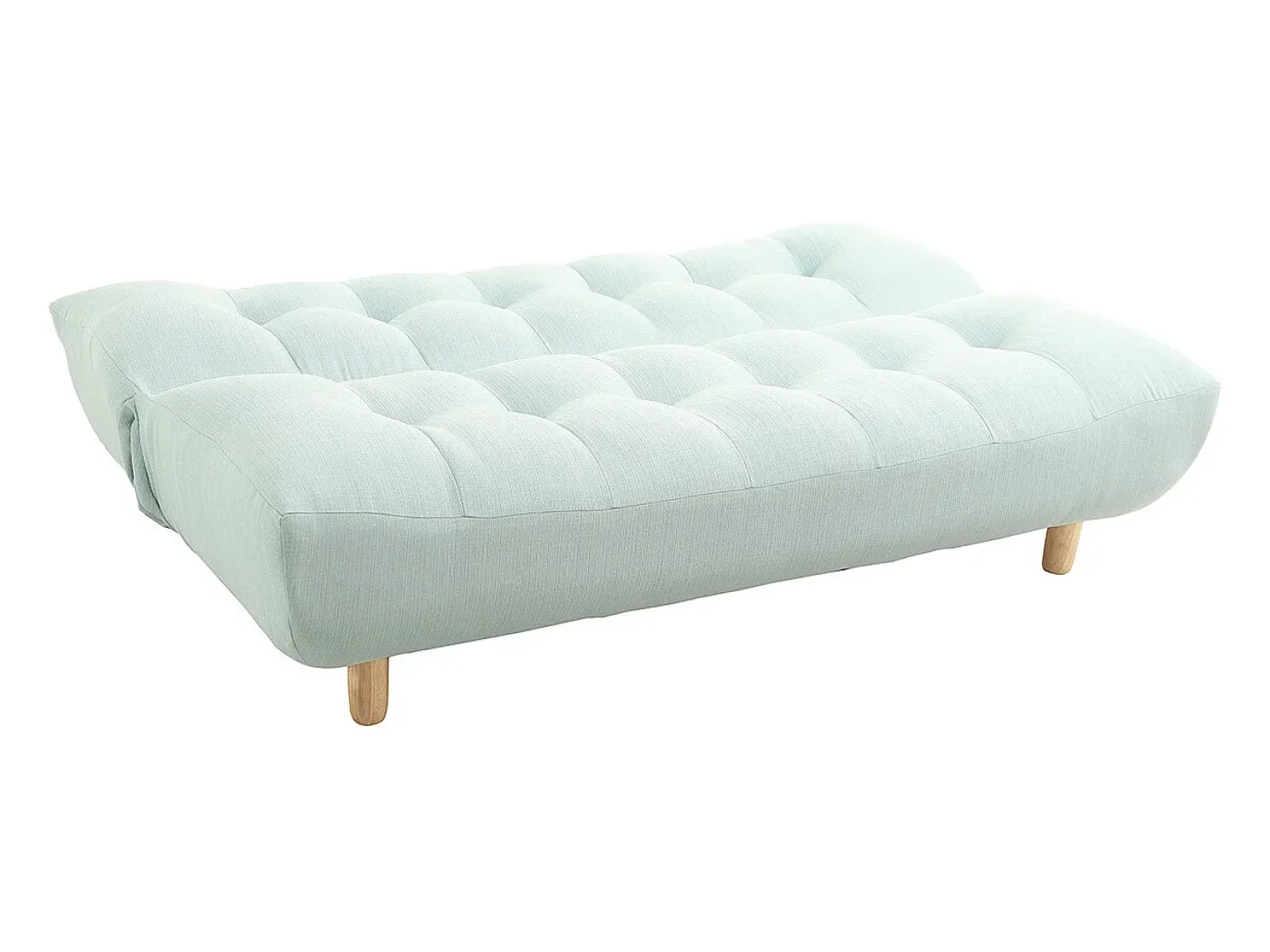 Sofá convertible diseño escandinavo verde agua YUMI