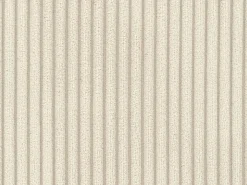 Sofá convertible express AMELIA de 4 plazas en pana beige, 160 cm, colchón viscoelástico de 13 cm