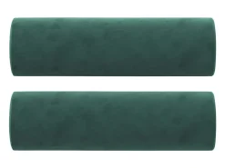 Sofá de 3 plazas con cojines terciopelo verde oscuro 180 cm