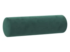Sofá de 3 plazas con cojines terciopelo verde oscuro 180 cm