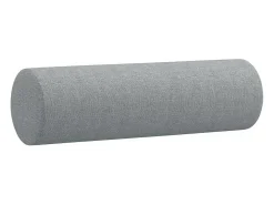 Sofá de 2 plazas con cojines tela gris claro 120 cm