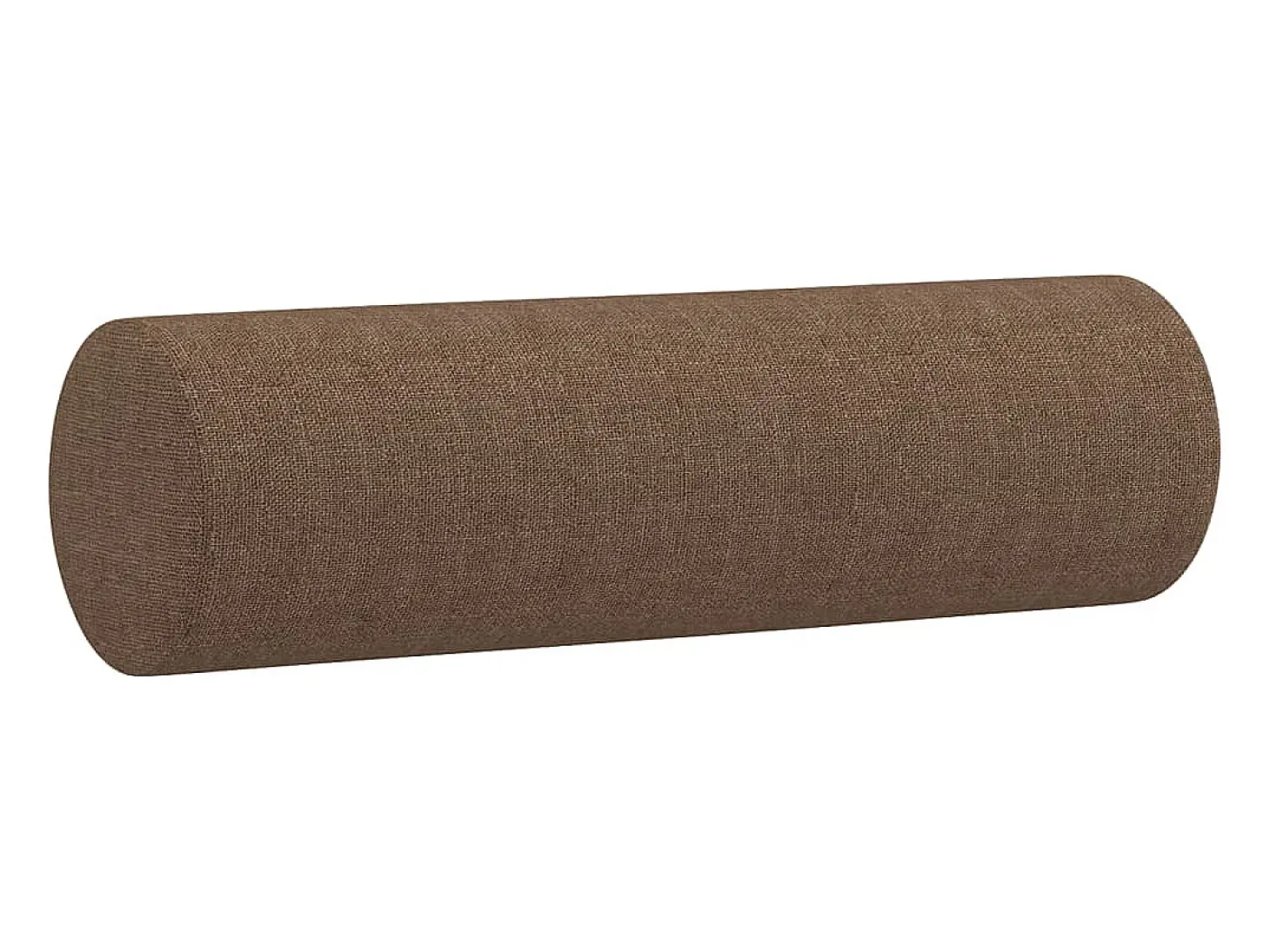 Sofá de 2 plazas con cojines tela marrón 120 cm