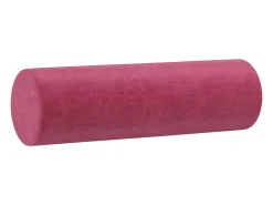Sofá de 2 plazas con cojines terciopelo rojo tinto 140 cm