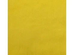Sofá de 2 plazas con cojines terciopelo amarillo 120 cm