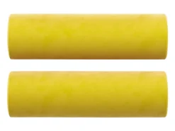 Sofá de 3 plazas con cojines terciopelo amarillo 180 cm