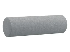 Sofá de 3 plazas con cojines tela gris claro 180 cm