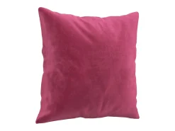 Sofá de 2 plazas con cojines terciopelo rojo tinto 120 cm