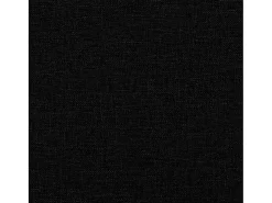 Sofá de 3 plazas con taburete de tela negro 180 cm