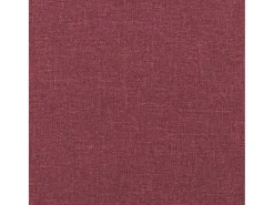 Sofá de 3 plazas con taburete de tela rojo tinto 180 cm