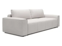Sofá de 4 plazas convertible en tela texturizada beige MINTURNO