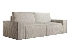 Sofá de 3 plazas de pana beige design AMELIA