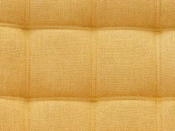 Sofá de 2 plazas de tela amarillo mostaza estilo escandinavo CASERTA