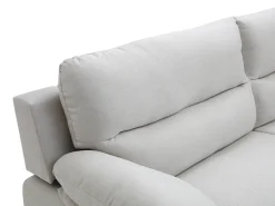 Sofá de 2 plazas de tela beige estilo contemporáneo MANOA
