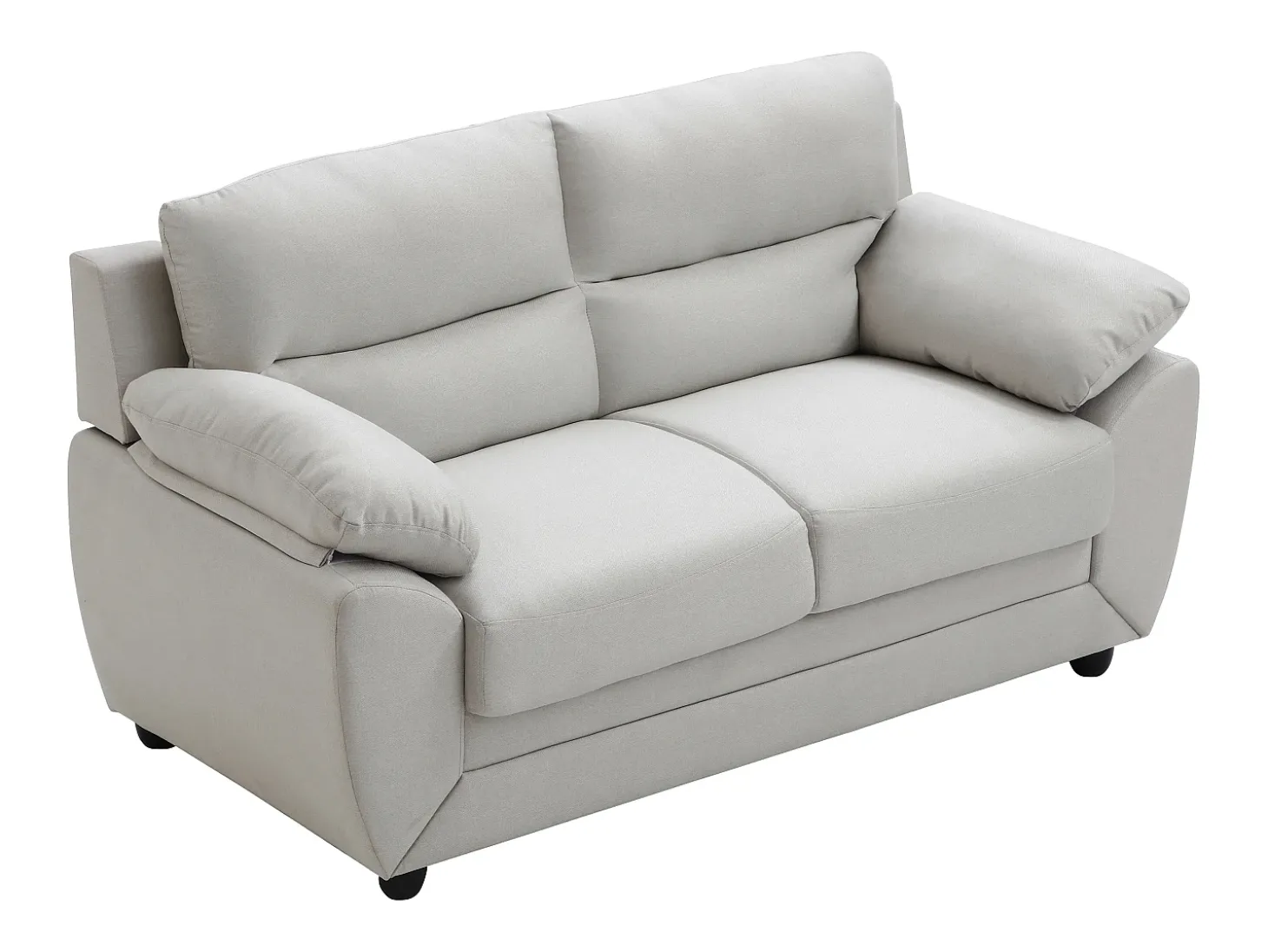 Sofá de 2 plazas de tela beige estilo contemporáneo MANOA