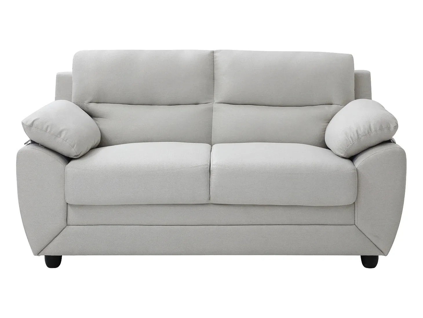 Sofá de 2 plazas de tela beige estilo contemporáneo MANOA