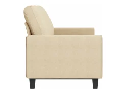 Sofá de 3 plazas de tela crema 180 cm PWFG61445