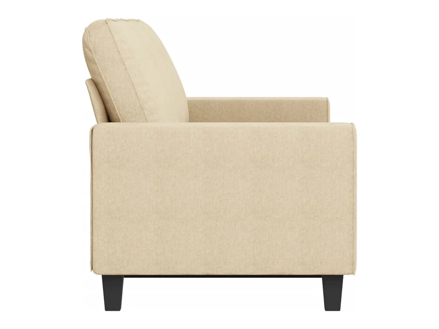 Sofá de 3 plazas de tela crema 180 cm PWFG61445