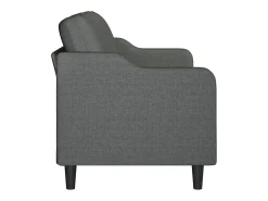 Sofá de 3 plazas de tela gris oscuro 180 cm