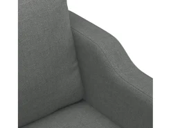 Sofá de 3 plazas de tela gris oscuro 180 cm