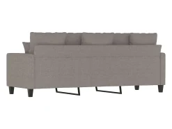 Sofá de 3 plazas de tela gris taupe 180 cm