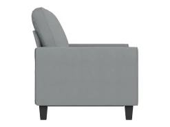 Sofá de 2 plazas de tela gris claro 120 cm
