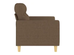 Sofá de 2 plazas de tela marrón 120 cm PWFG95871