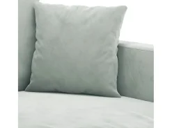 Sofá de 2 plazas de terciopelo gris claro 120 cm