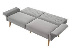 Sofá de 2 plazas de terciopelo gris, con respaldo y reposabrazos ajustables, de diseño moderno, para salón o dormitorio