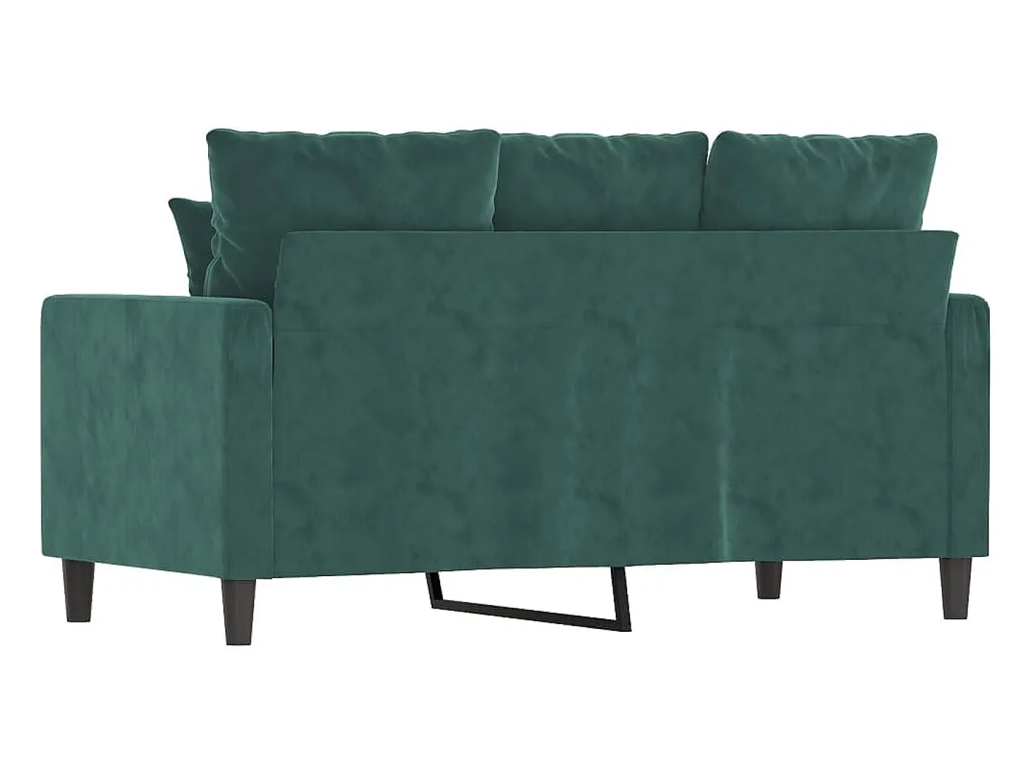 Sofá de 2 plazas de terciopelo verde oscuro 120 cm ES31983