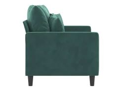 Sofá de 2 plazas de terciopelo verde oscuro 120 cm ES31983