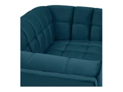 Sofá de 2 plazas de terciopelo azul oscuro - Mona