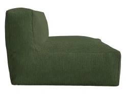 Sofá de 2 plazas de terciopelo en color verde estilo contemporáneo NOUMARA