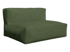 Sofá de 2 plazas de terciopelo en color verde estilo contemporáneo NOUMARA