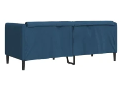 Sofá de 2 plazas tela azul