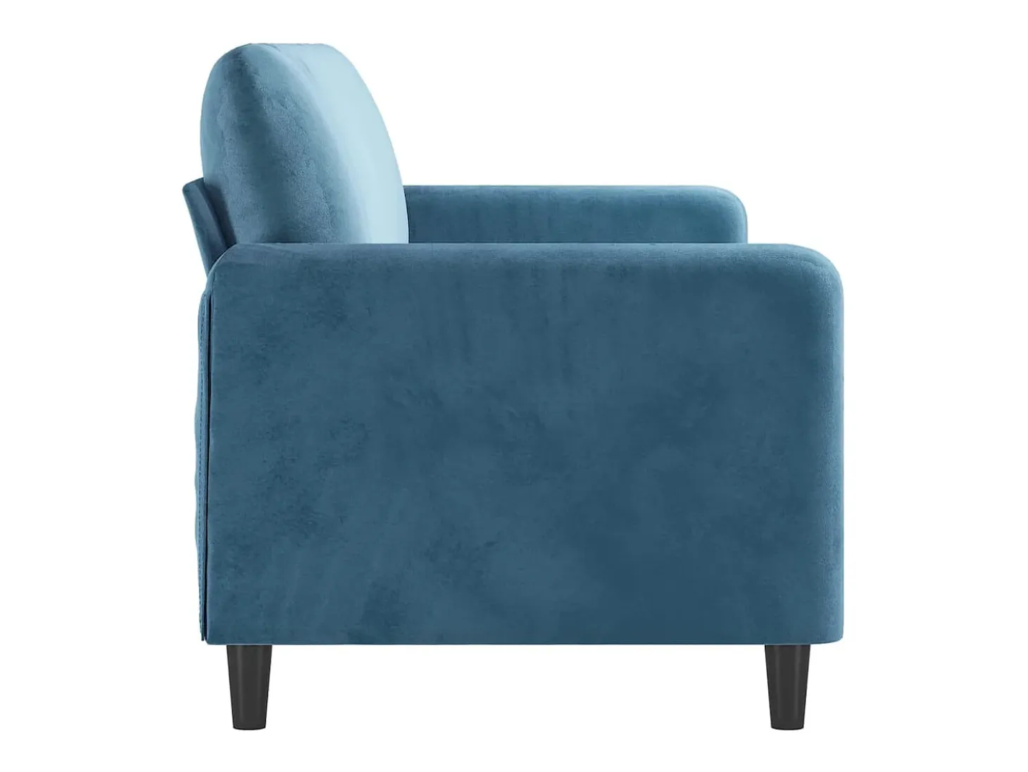 Sofá de 3 plazas terciopelo azul 180 cm