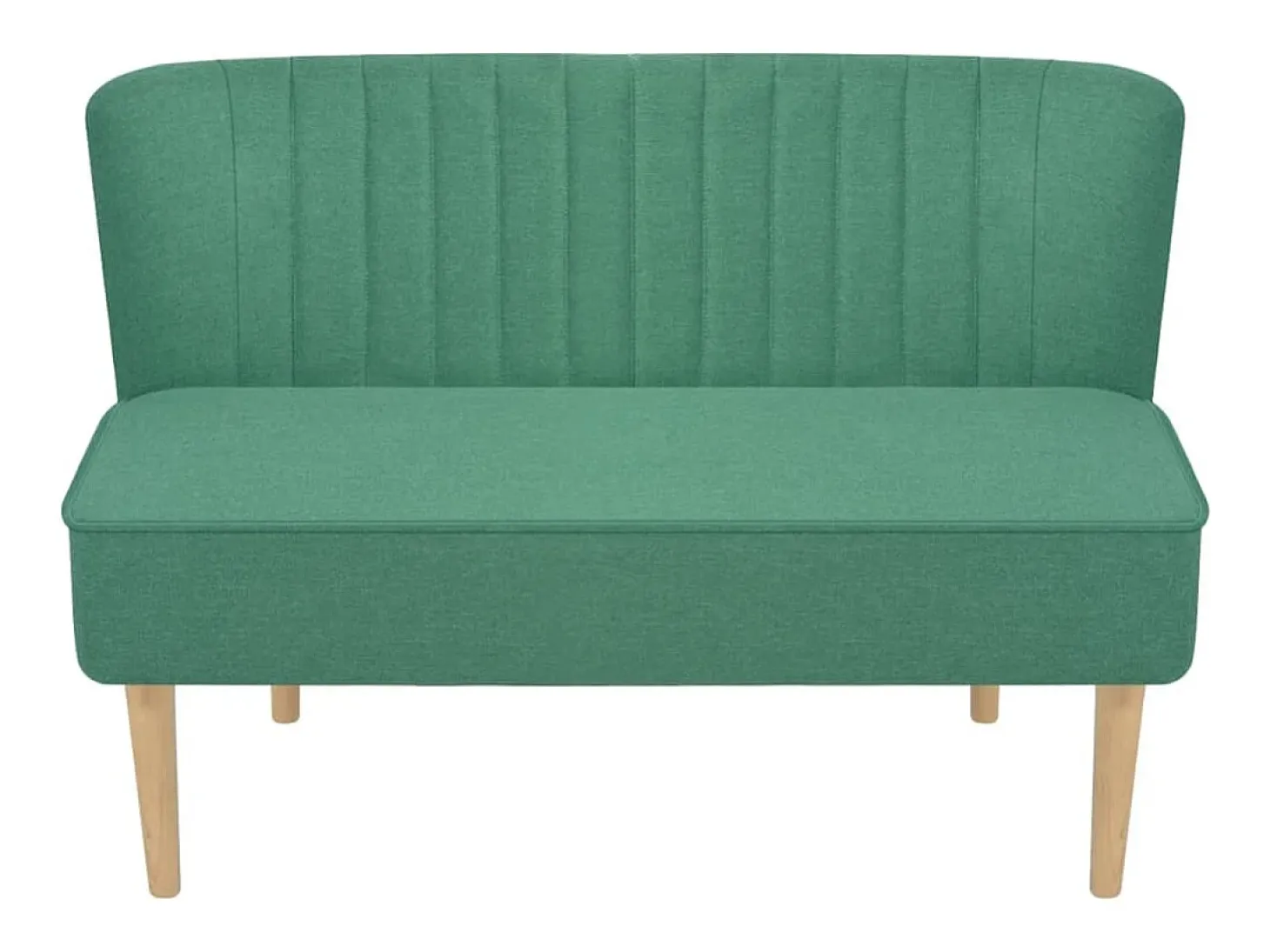 Sofá de tela verde 117x55,5x77 cm