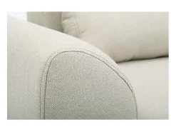 Sofá diseño 3 plazas tejido natural patas roble EKTOR