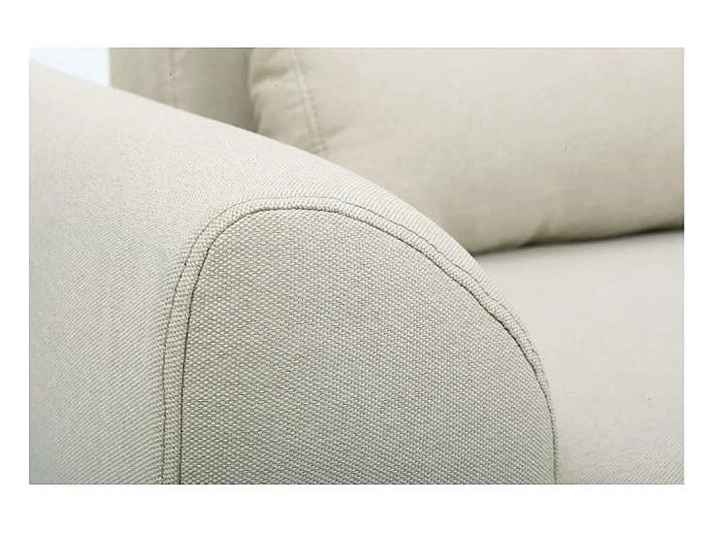 Sofá diseño 3 plazas tejido natural patas roble EKTOR