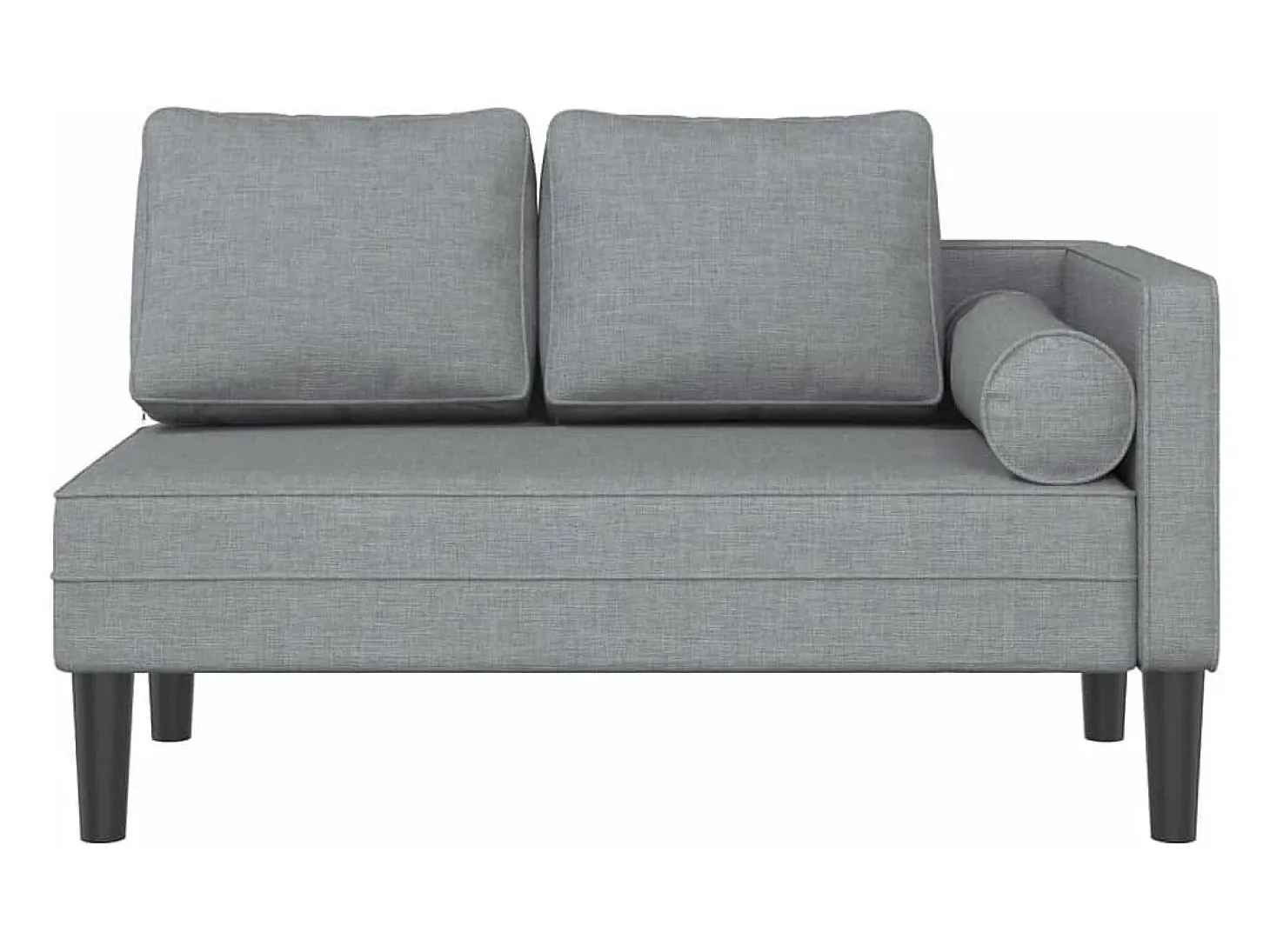Sofá diván con cojines tela gris claro ES783978