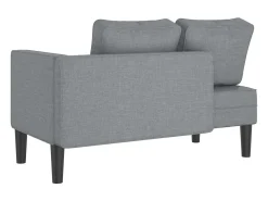 Sofá diván con cojines tela gris claro ES783978